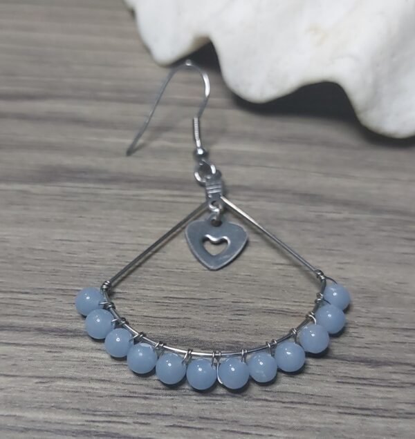 Boucles cœur et angélite