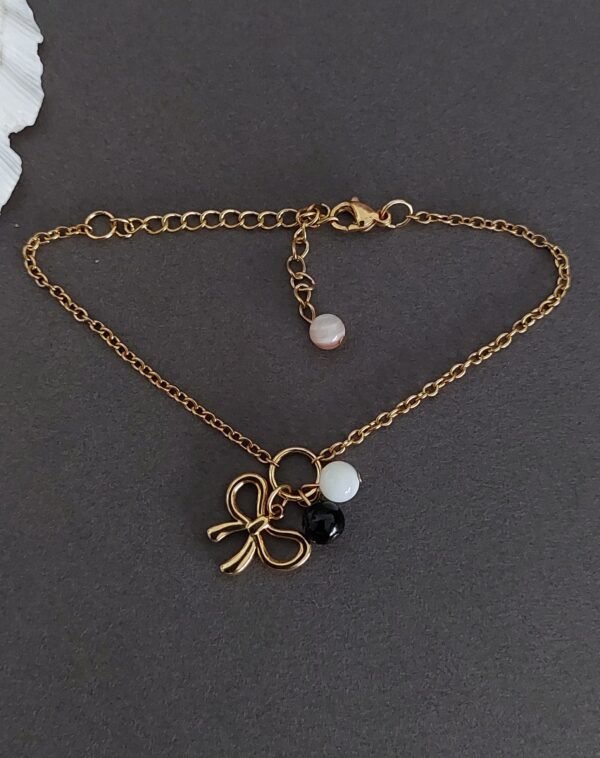 Bracelet tourmaline et perles