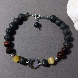 Bracelet œil de tigre et taureau