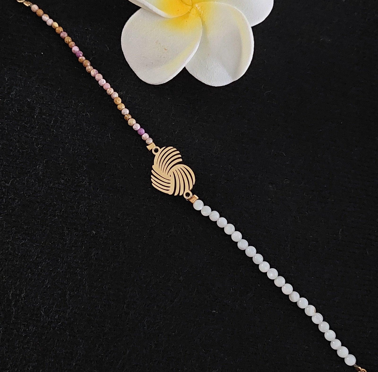 Bracelet perles et mica – Image 2