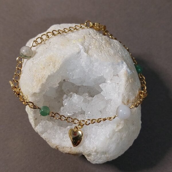 Bracelet agate et aventurine – Image 3
