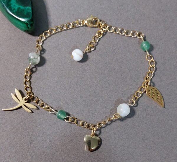 Bracelet agate et aventurine