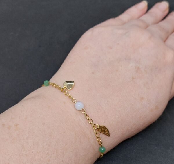 Bracelet agate et aventurine – Image 2