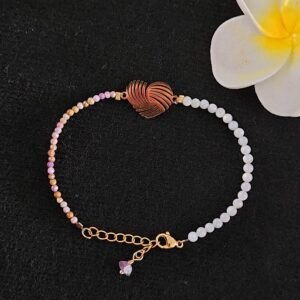 Bracelet perles et mica