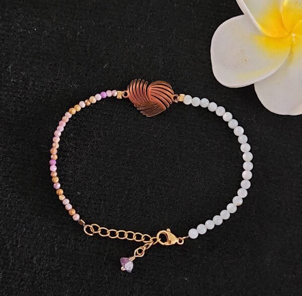 Bracelet perles et mica