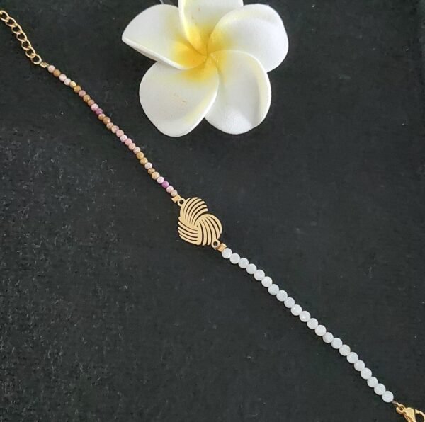 Bracelet perles et mica – Image 2