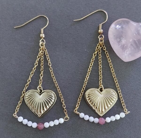Boucles cœur de tourmaline – Image 3