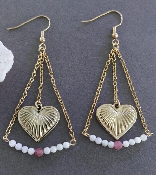 Boucles cœur de tourmaline – Image 4