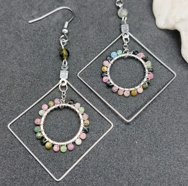 Boucles tourmaline