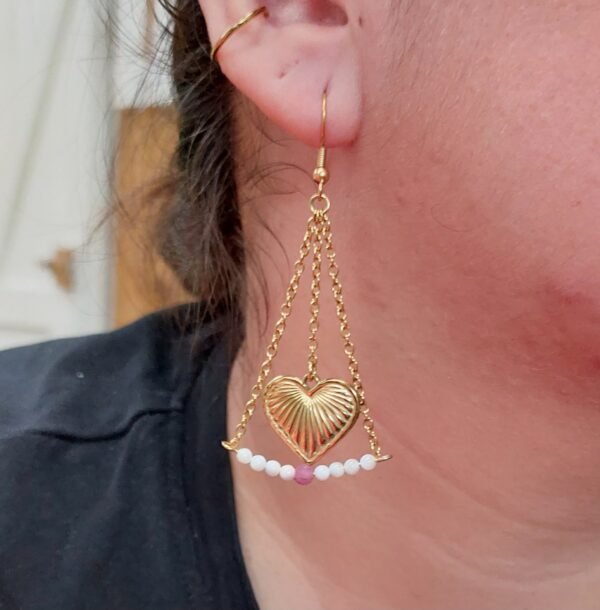 Boucles cœur de tourmaline – Image 2