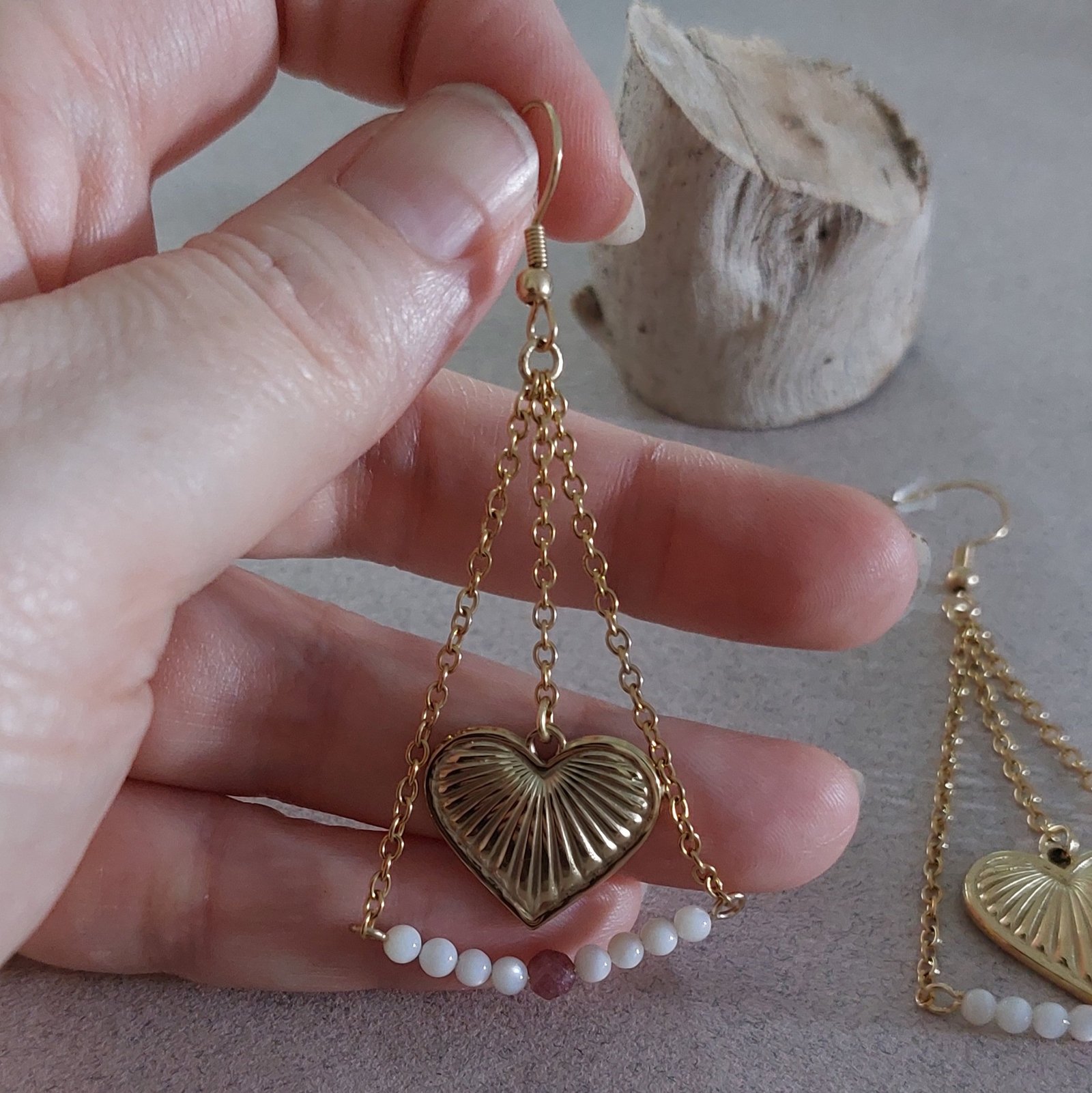 Boucles cœur de tourmaline – Image 3