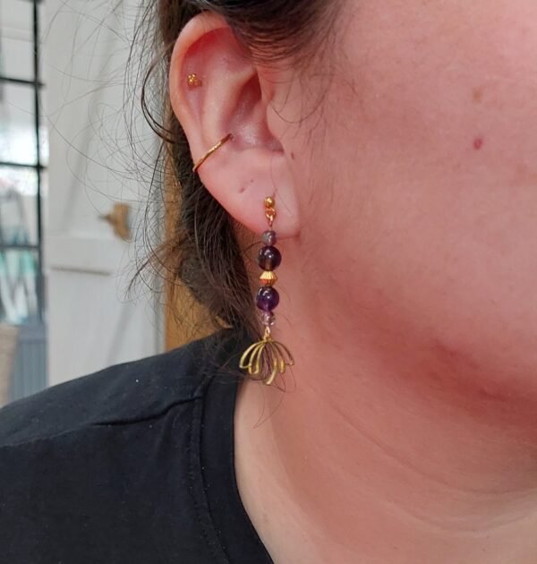 Boucles lotus améthyste – Image 2