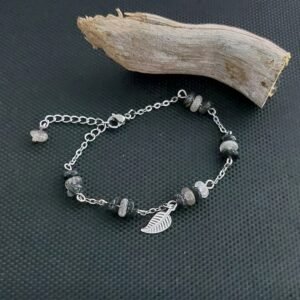 Bracelet quartz tourmaline