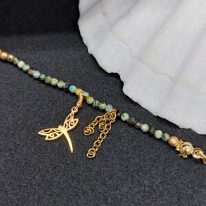 Chaîne de cheville turquoise africaine