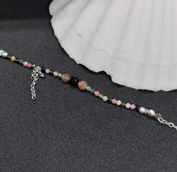 Chaîne de cheville tourmaline multicolore – Image 2