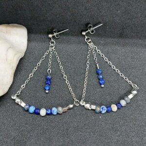 Boucles en lapis-lazuli