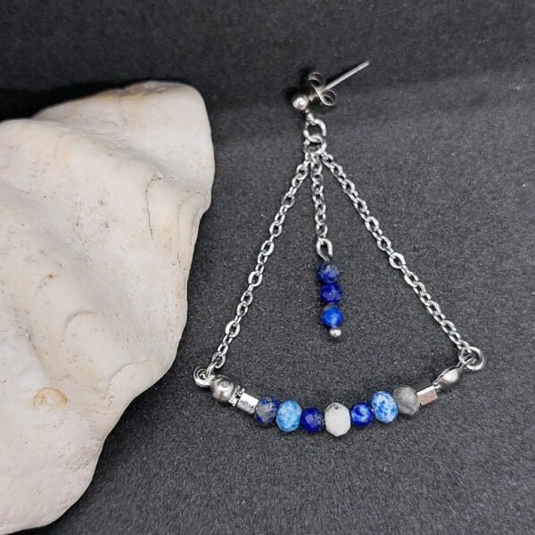 Boucles en lapis-lazuli – Image 2