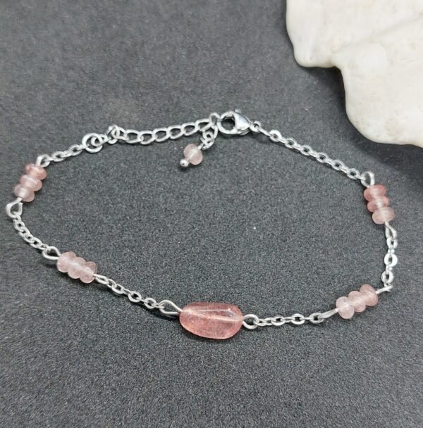 Bracelet en quartz strawberry – Image 3