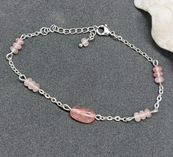 Bracelet en quartz strawberry – Image 2