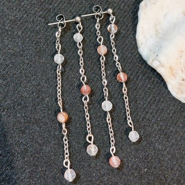 Boucles en quartz rutile