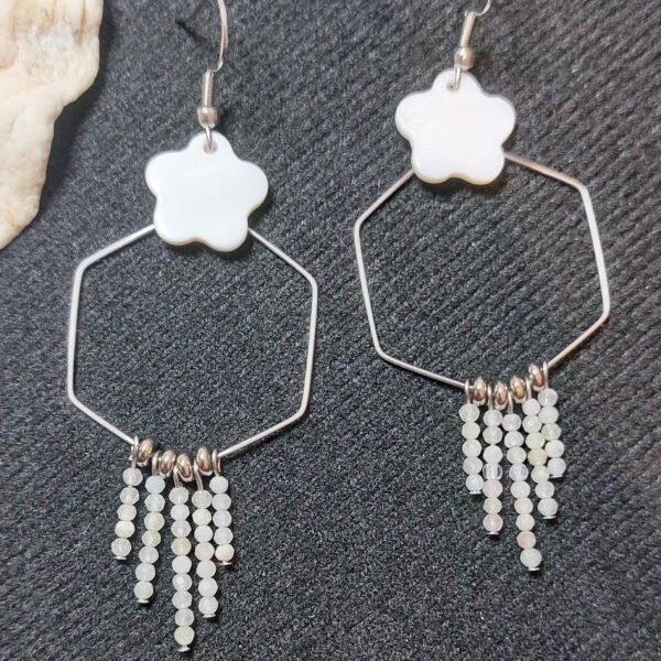 Boucles en morganite