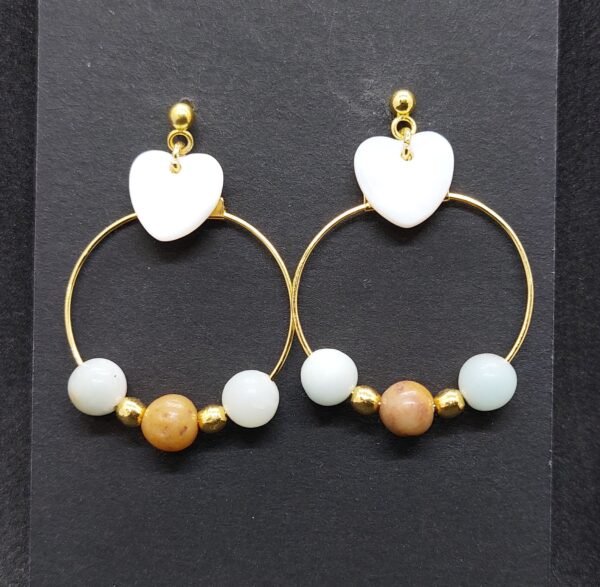 Boucles en amazonite – Image 2