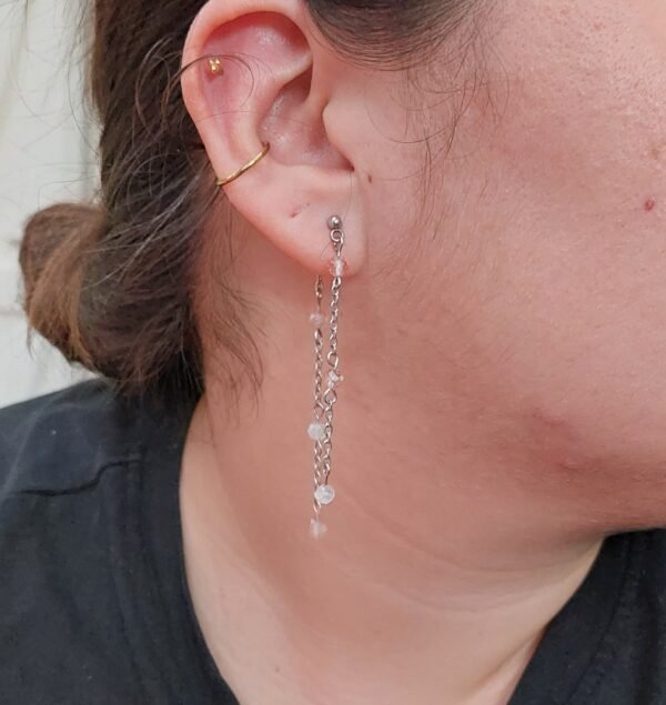 Boucles en quartz rutile – Image 2