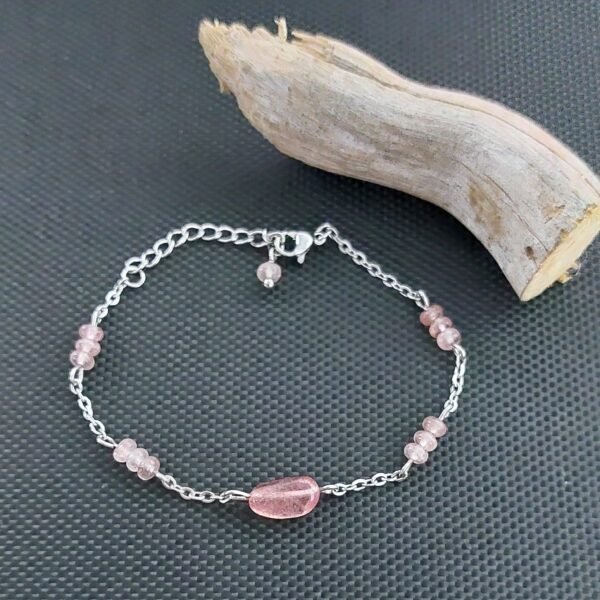 Bracelet en quartz strawberry – Image 3