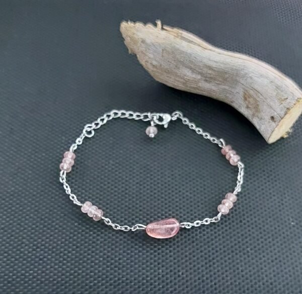Bracelet en quartz strawberry