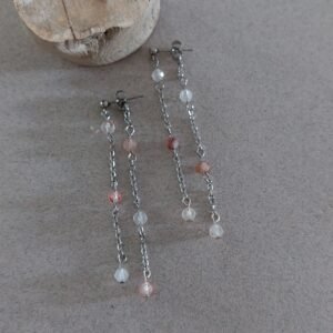 Boucles en quartz rutile