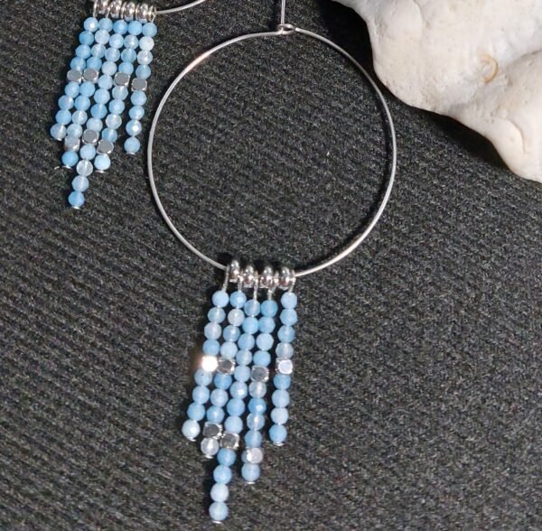 Boucles créoles cristaux – Image 2