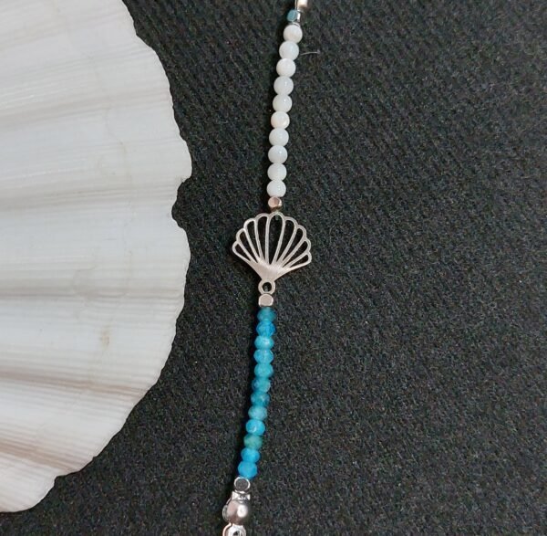 Bracelet coquille et apatite – Image 3