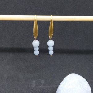 Boucles d'oreilles en angélite