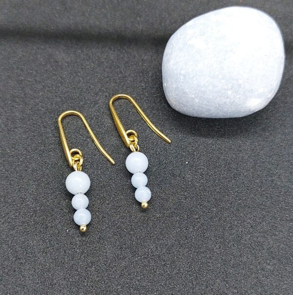 Boucles d'oreilles en angélite – Image 2