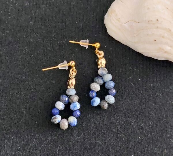Boucles en lapis-lazuli – Image 2