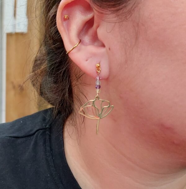 Boucles fluorite et pivoine – Image 2
