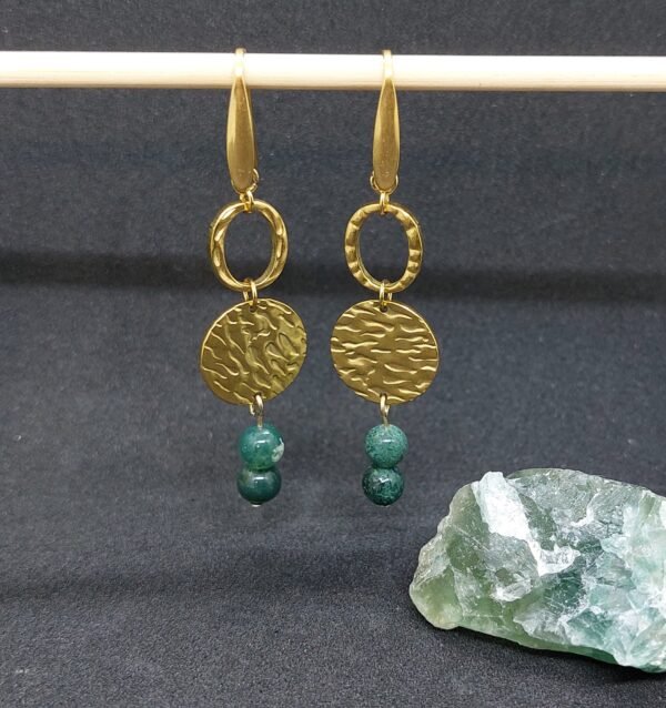 Boucles agate mousse