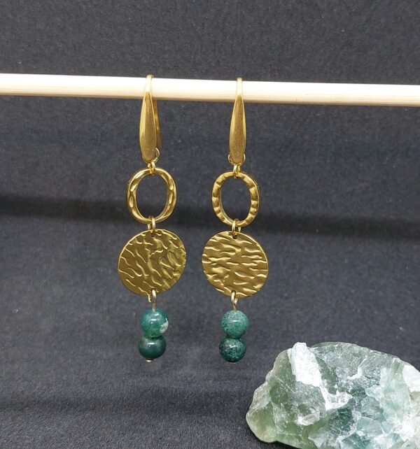 Boucles agate mousse – Image 2