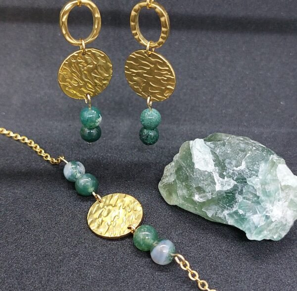 Boucles agate mousse – Image 3