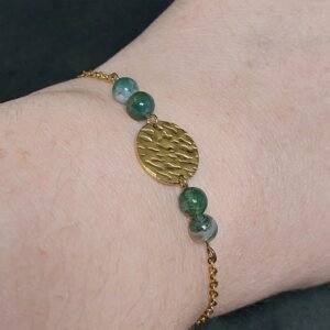 Bracelet agate mousse