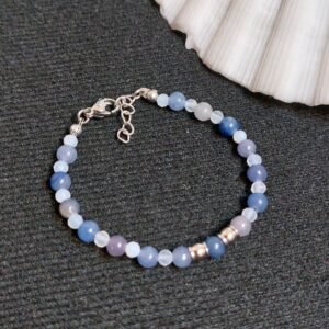 Bracelet enfant en aventurine et calcédoine