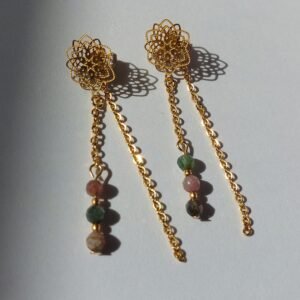Boucles d'oreilles tourmaline