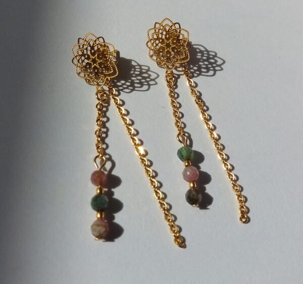 Boucles d'oreilles tourmaline