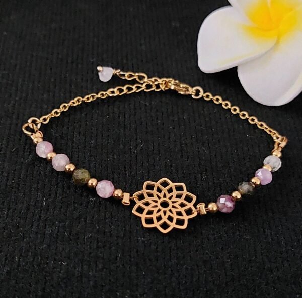 Bracelet rosace et tourmaline – Image 2