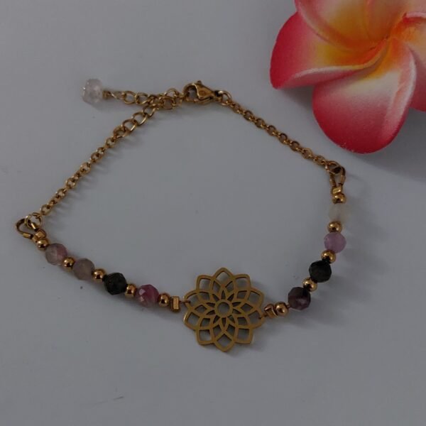Bracelet rosace et tourmaline – Image 3