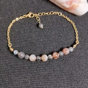 Bracelet en agate du Botswana