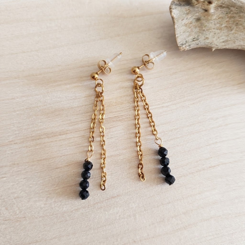 Boucles Stellar - Spinelle noire