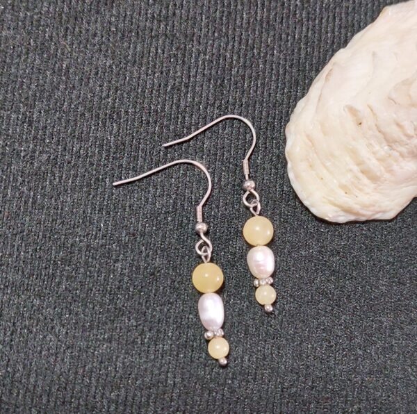 Boucles en calcite et perles – Image 3