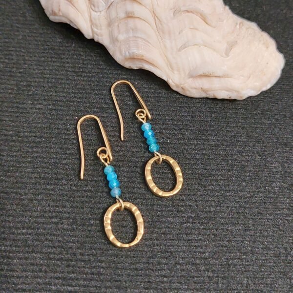 Boucles d'oreilles en apatite – Image 4