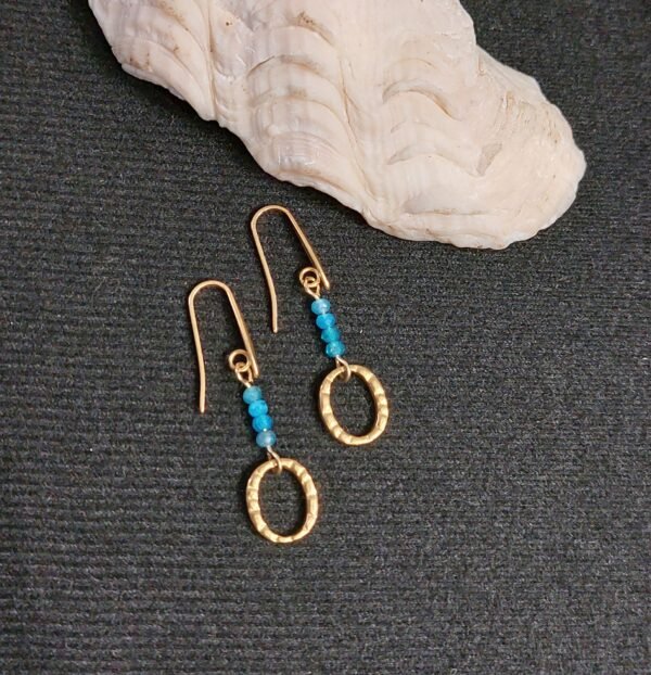 Boucles d'oreilles en apatite